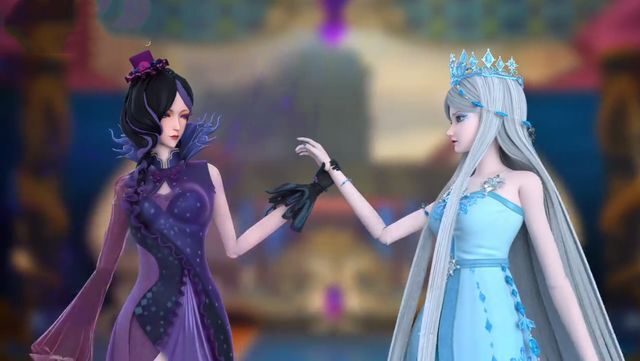 叶罗丽：冰公主不小心被官方欺负了，与颜爵站在一起，真的很矮插图3